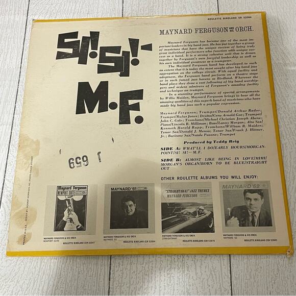 Maynard Ferguson And His Orchestra Si! Si! - M.F. Vinyl Album - Picture 2 of 10